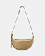 Half Moon Leather Crossbody Bag