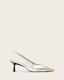 Denver Leather Slingback Heeled Shoes