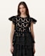 Meadow Embroidered Short Sleeve Top