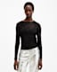 Edana Lace Long Sleeve Slim Fit Top
