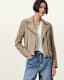 Dalby Slim Fit Suede Biker Jacket