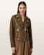 Dalby Slim Fit Leather Biker Jacket