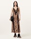 Melia Leopard Print Maxi Dress
