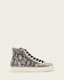 Tana Metallic Leather High Top Trainers