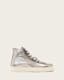 Tana Metallic Leather High Top Trainers