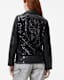 Billie Pearl Embellished Leather Biker Jacket