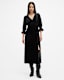 Ani V-Neck Velvet Midi Dress