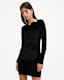 Regina Velvet Sparkle Drawcord Mini Dress