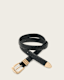 Nikita Snake Effect Leather Belt