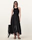 Zenia Sleeveless Asymmetric Midi Dress