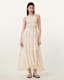 Zenia Sleeveless Asymmetric Midi Dress