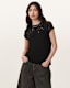 Anna Snake Print Devore T-Shirt