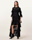 Nat Ruffled High Low Maxi Dress