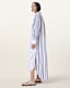Shannon Striped Shirt Maxi Dress