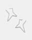 Lux Embellished Star Hoop Earrings