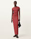 Katarina Short Sleeve Slim Fit Midi Dress