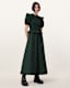 Ode Puff Sleeve Midi Dress