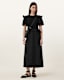Ode Puff Sleeve Midi Dress