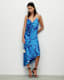 Alexia Isabella Silk Blend Midi Dress