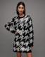Juela Toni Sequin Check Mini Dress