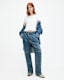 Florence Wide Leg Denim Cargo Trousers