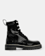 Heidi Shiny Leather Lace Up Boots