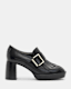 Zia Heeled Leather Loafers