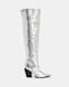 Reina Metallic Leather Boots