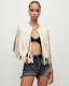 Astral Leather Fringed Gilet