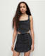 Charli Denim Cropped Corset Top