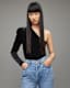 Daphne Velvet One Shoulder Bodysuit