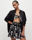 Riah Mia Linen Floral Bandeau Tie Top