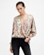 Penny Wrap Over Paisley Print Shirt