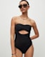 Tatum Cut-Out Strapless Swimsuit