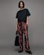 Tyler Silk Blend Leopard Anita Trousers