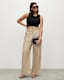 Petra Linen Blend Wide Leg Trousers