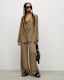 Deri Lyn Linen Blend Wide Leg Trousers