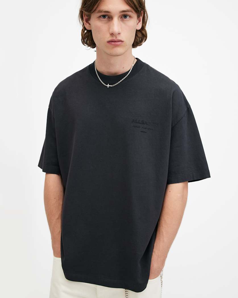 Xander Flocked Logo Oversized T-Shirt