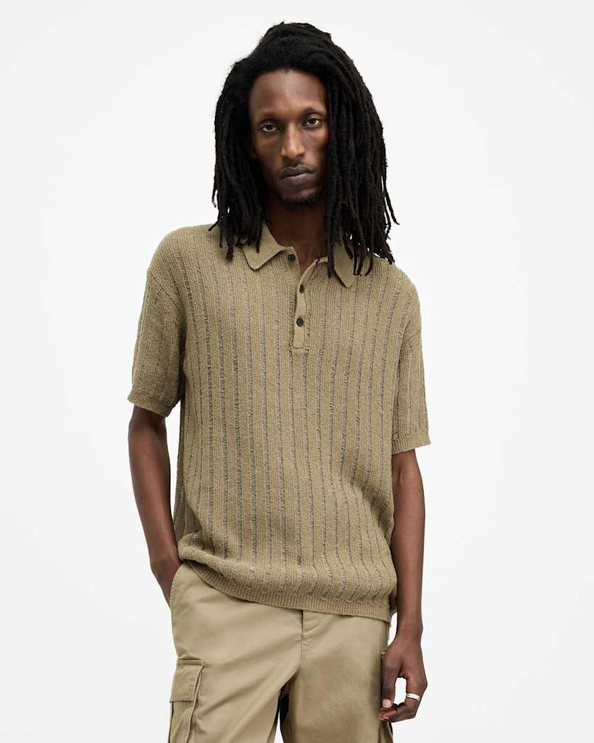 Miller Open Stitch Relaxed Fit Polo Shirt