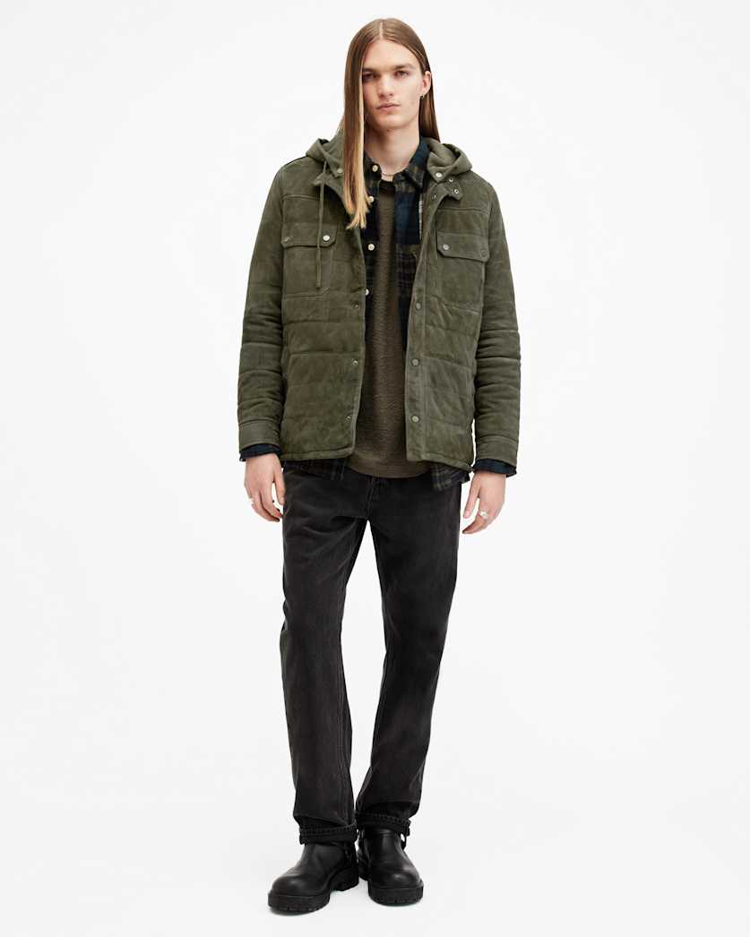 Ross Relaxed Fit Suede Overshirt