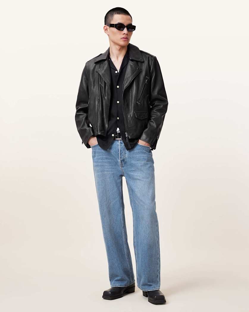 Ronnet Leather Biker Jacket