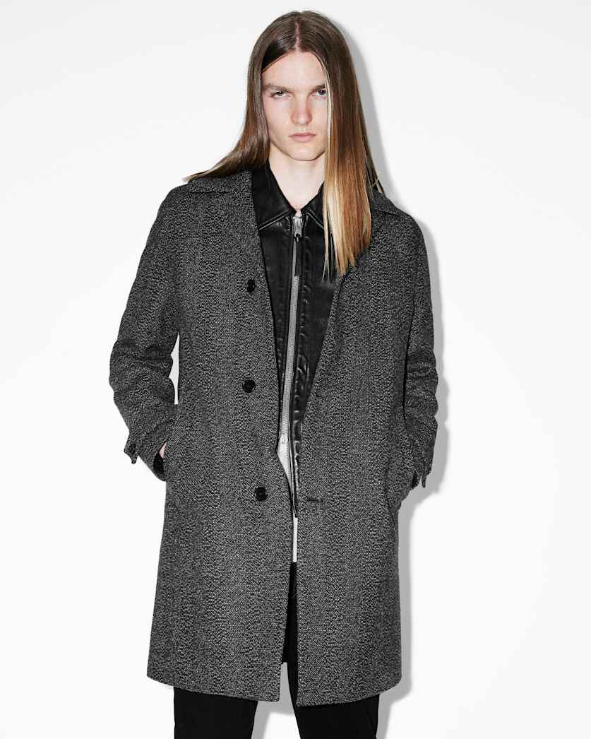 Fincher Herringbone Cashmere Blend Coat