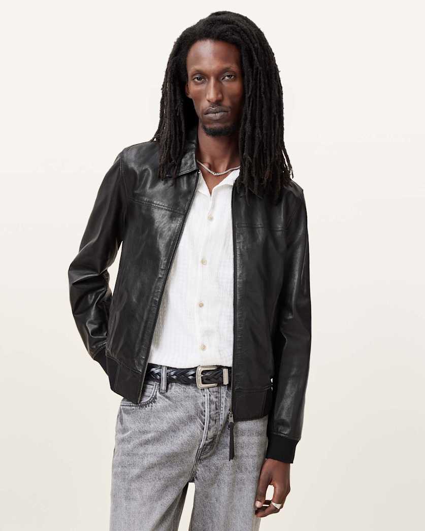 Gen Lightweight Slim Fit Leather Jacket