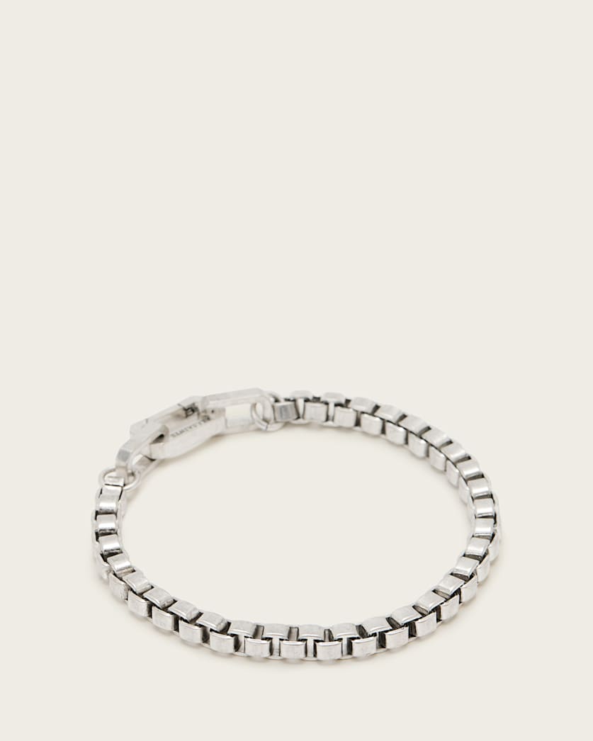 Roman Box Chain Carabiner Bracelet