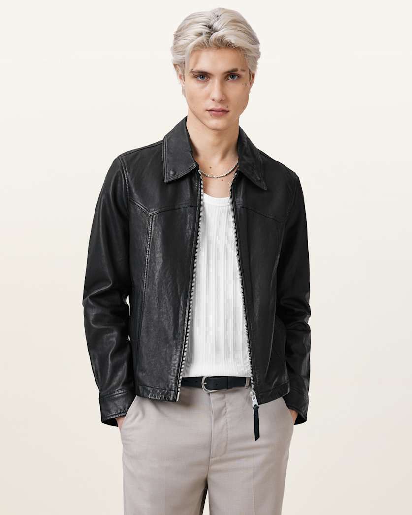 Nellcot Zip Up Leather Jacket