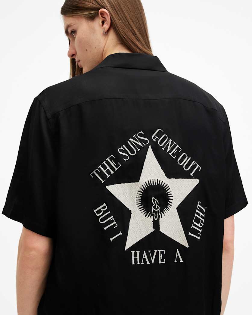 Wish Star Embroidered Relaxed Fit Shirt