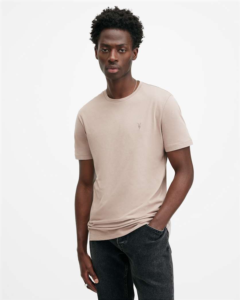 Brace Brushed Cotton Crew Neck T-Shirt
