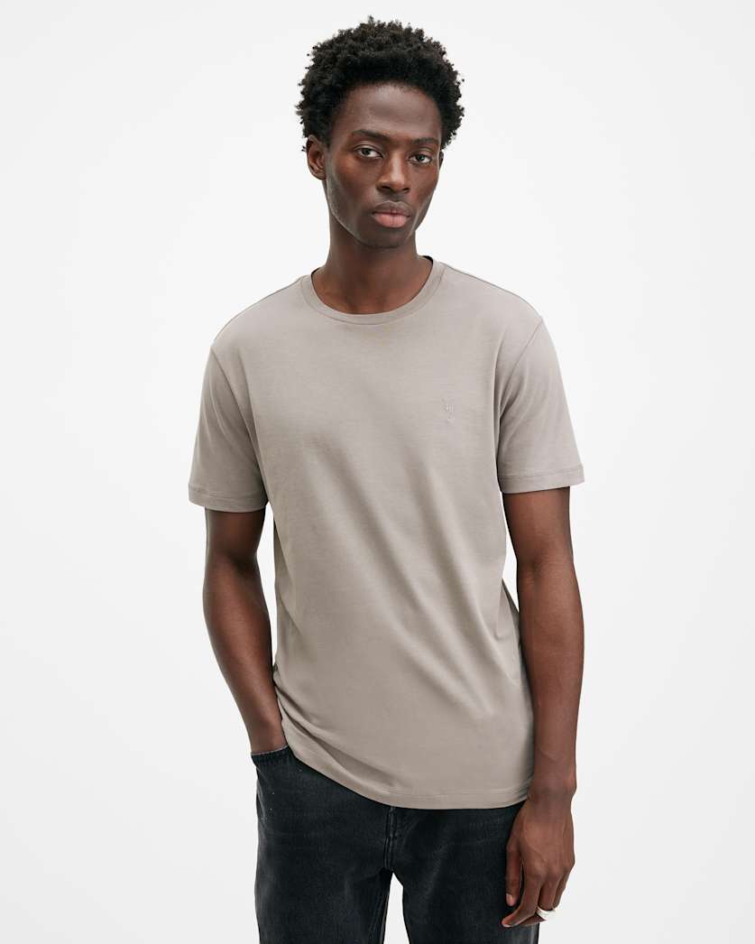 Brace Brushed Cotton Crew Neck T-Shirt
