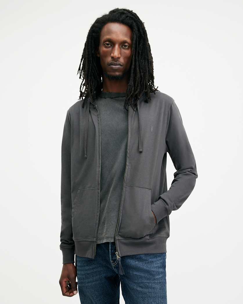 Brace Zip Up Brushed Cotton Ramskull Hoodie