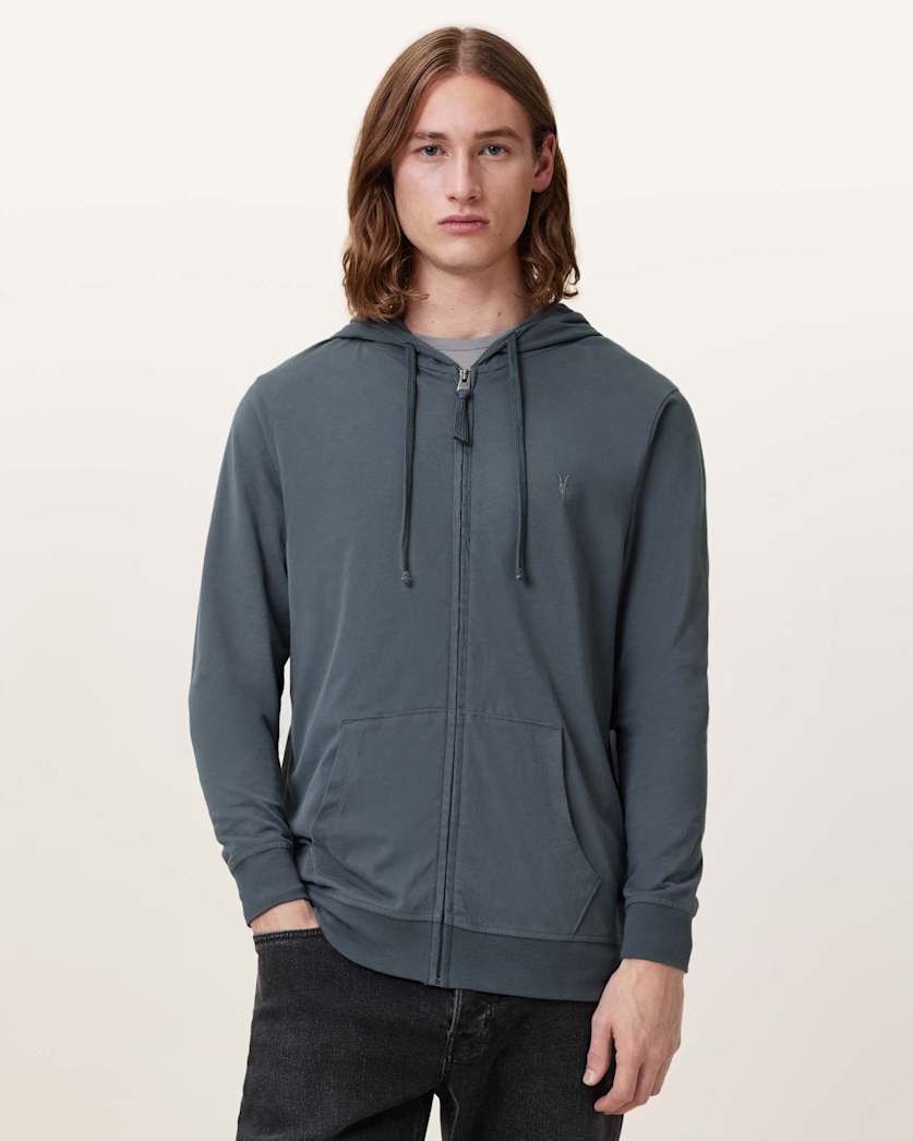 Brace Zip Up Brushed Cotton Ramskull Hoodie